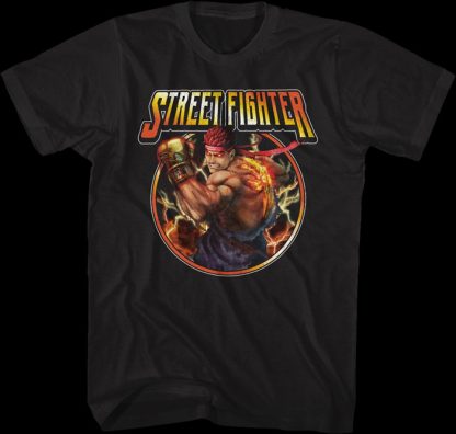 Ryu Lightning Bolts Street Fighter T-Shirt