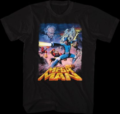 Collage Poster Mega Man T-Shirt