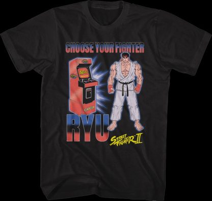 Choose Your Fighter Ryu Arcade Street Fighter II T-Shirt