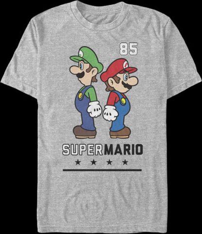 Mario & Luigi Back To Back Super Mario Bros. T-Shirt
