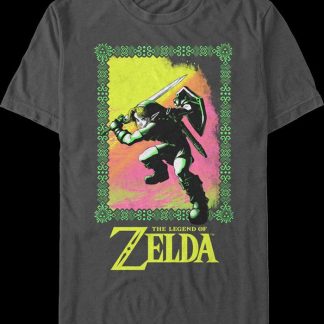 Link Hylian Action Pose Legend of Zelda Nintendo T-Shirt