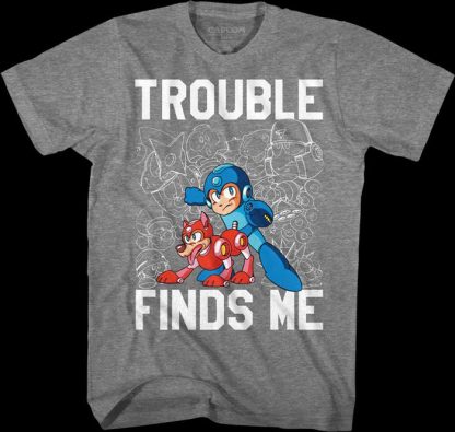 Trouble Finds Me Mega Man T-Shirt