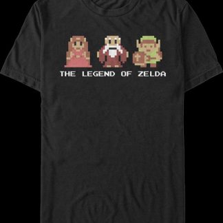 8-Bit Legend of Zelda Characters Nintendo T-Shirt