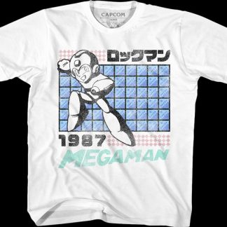 Youth Distressed Mega Man Shirt