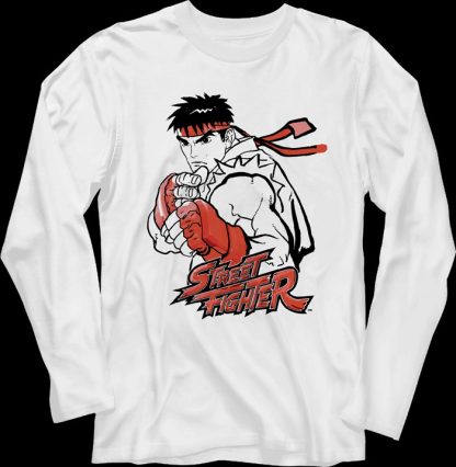 Ryu Street Fighter Long Sleeve Shirt