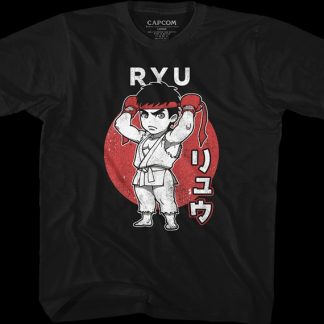 Youth Chibi Ryu Street Fighter Shirt