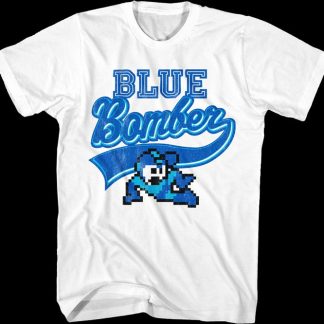 Blue Bomber Sports Logo Mega Man T-Shirt