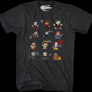 8-Bit Horror Icons T-Shirt
