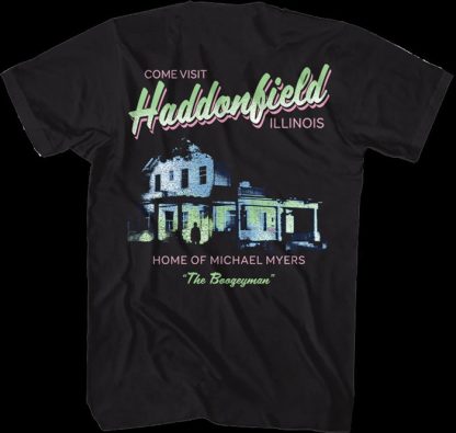 Front & Back Come Visit Haddonfield Halloween T-Shirt