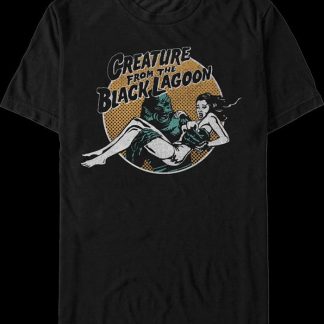 Retro Circle Creature From The Black Lagoon T-Shirt