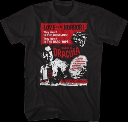 Horror of Dracula Poster Hammer Films T-Shirt