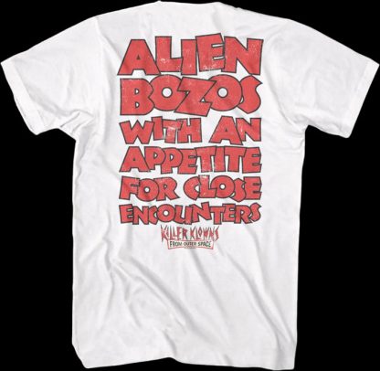 Front & Back Alien Bozos Killer Klowns From Outer Space T-Shirt - Image 2