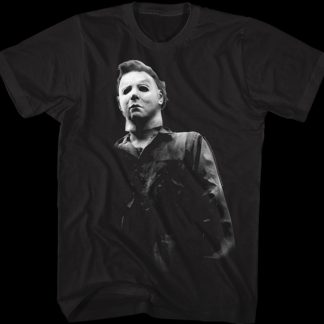 Black and White Michael Myers Halloween T-Shirt