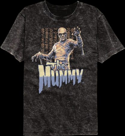 Hieroglyphs The Mummy Mineral Wash T-Shirt