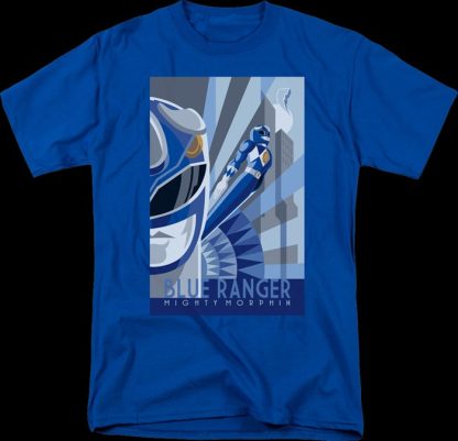Blue Ranger Poster Mighty Morphin Power Rangers T-Shirt