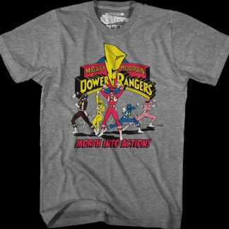 Morph Into Action Mighty Morphin Power Rangers T-Shirt