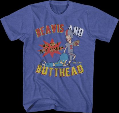 Football Did I Just Score? Beavis And Butt-Head T-Shirt