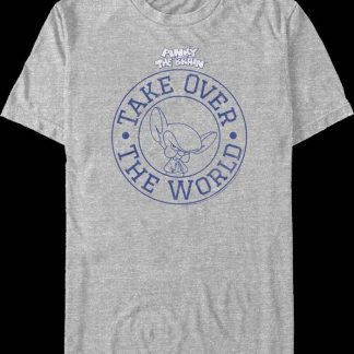 Take Over The World Circle Pinky And The Brain T-Shirt