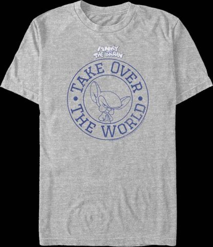 Take Over The World Circle Pinky And The Brain T-Shirt