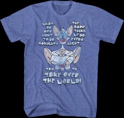 Try To Take Over The World Pinky and the Brain T-Shirt - Image 2