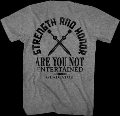 Front & Back Are You Not Entertained Gladiator T-Shirt - Image 2