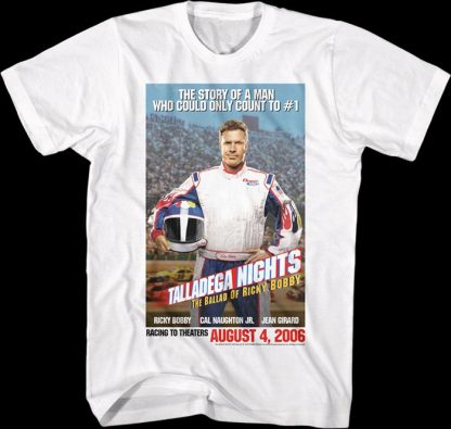 Count To #1 Poster Talladega Nights T-Shirt