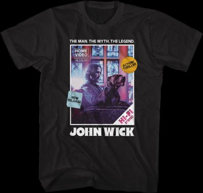 Home Video Cover John Wick T-Shirt