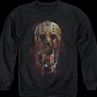 Glove And Mask Freddy vs. Jason Sweatshirt