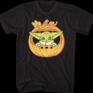 Grogu Pumpkin Mandalorian Star Wars T-Shirt