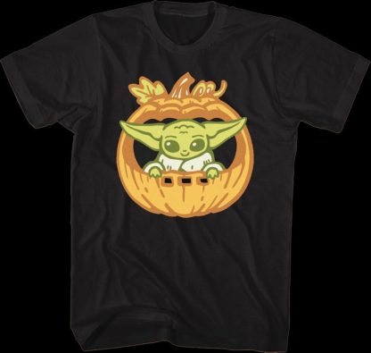 Grogu Pumpkin Mandalorian Star Wars T-Shirt