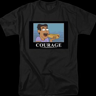 Courage Poster Rick And Morty T-Shirt