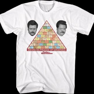 Swanson Pyramid of Greatness Parks and Recreation T-Shirt