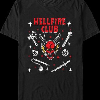 Hellfire Club Symbols Stranger Things T-Shirt
