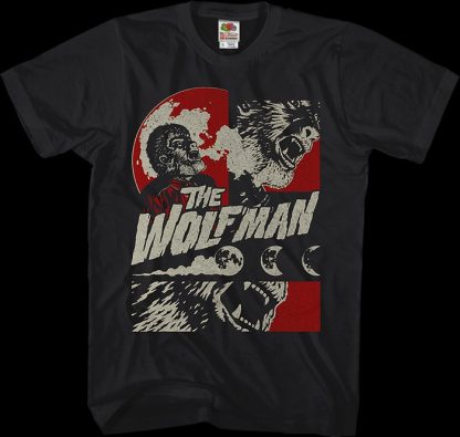 Collage Wolf Man T-Shirt