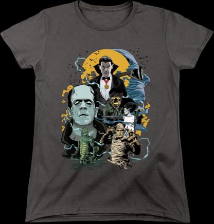 Womens Universal Monsters Collage Shirt