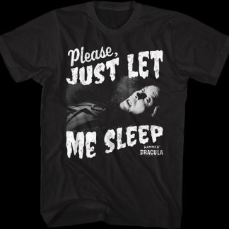 Dracula Please Just Let Me Sleep Hammer Films T-Shirt