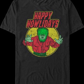 Happy Howlidays Wolf Man T-Shirt