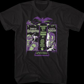 Greatest Double Creature Feature Hammer Films T-Shirt