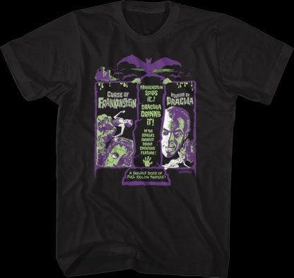 Greatest Double Creature Feature Hammer Films T-Shirt