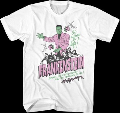 It Comes To Life Illustration Frankenstein T-Shirt