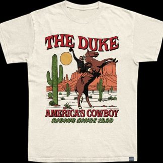 Made In USA John Wayne Americas Cowboy T-Shirt