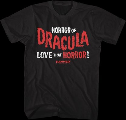 Love That Horror Hammer Films T-Shirt