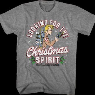 Looking For The Christmas Spirit Real Ghostbusters T-Shirt