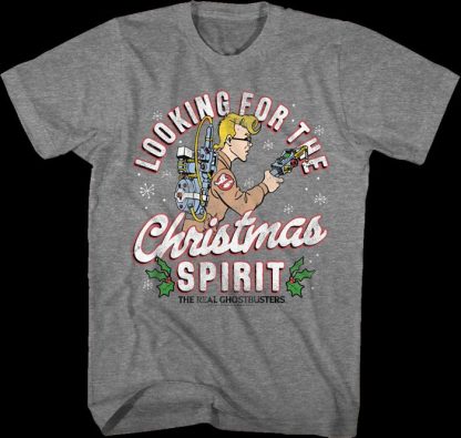 Looking For The Christmas Spirit Real Ghostbusters T-Shirt
