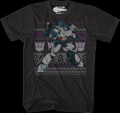 Megatron Faux Ugly Christmas Sweater Transformers T-Shirt