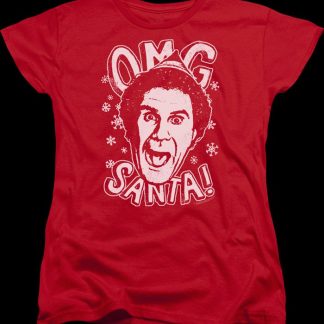Womens OMG Santa Elf Shirt