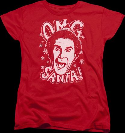 Womens OMG Santa Elf Shirt