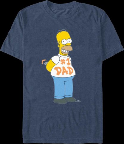 Homer Simpson #1 Dad Simpsons T-Shirt