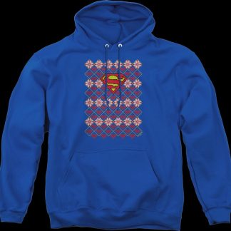 Superman Ugly Faux Knit DC Comics Hoodie
