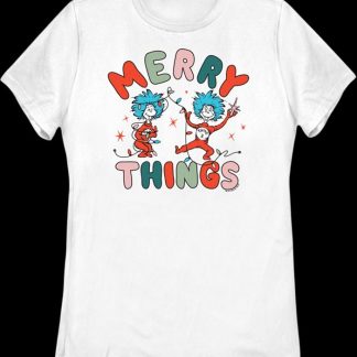 Womens Merry Things Dr. Seuss Shirt